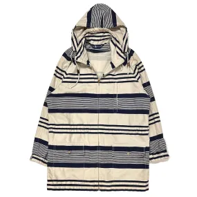 1990'S POLO RALPH LAUREN NAUTICAL STRIPED PARKA LARGE