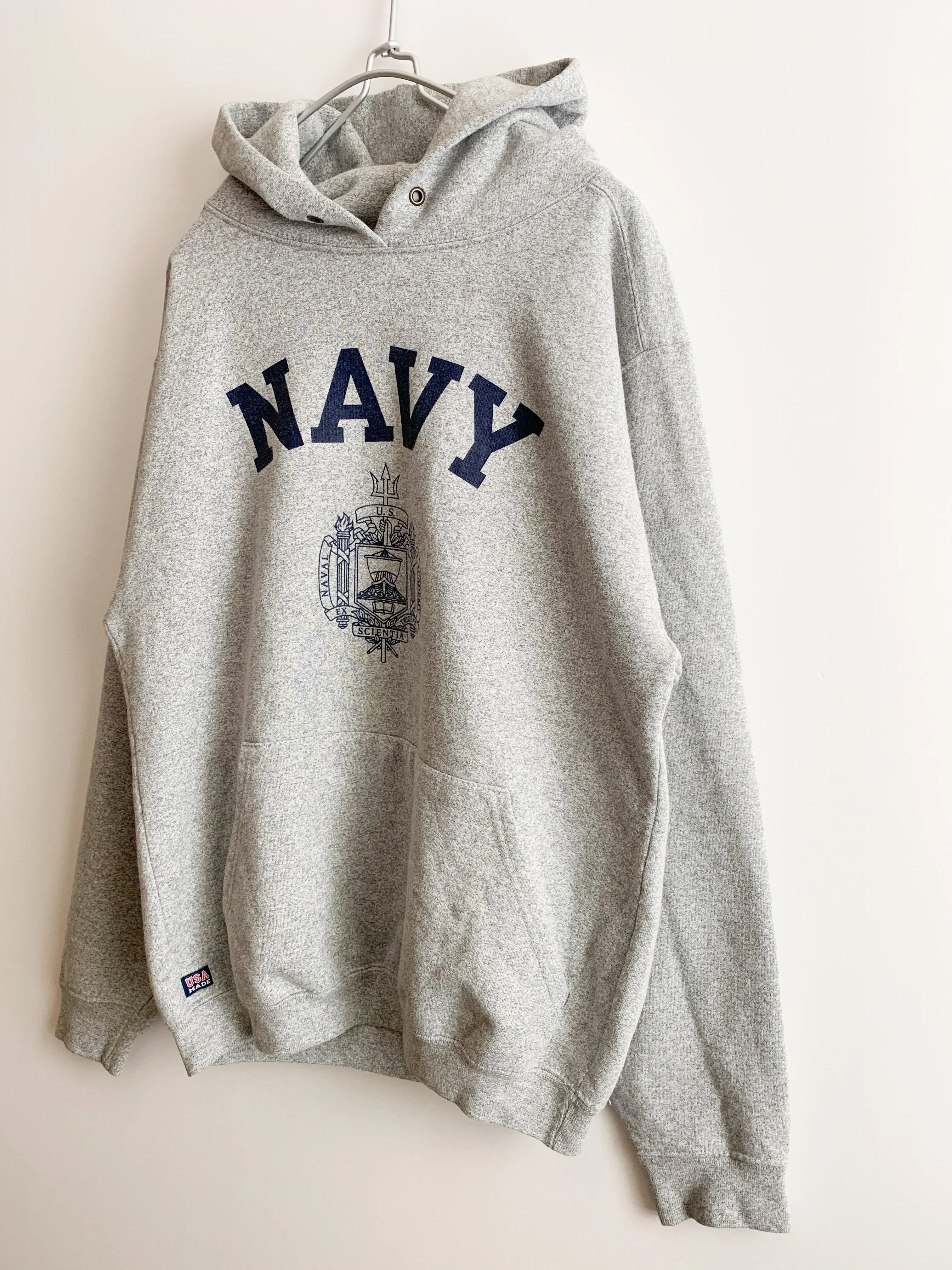 【90s VINTAGE 】 THE COTTON EXCHANGE US NAVY SWEAT PARKA