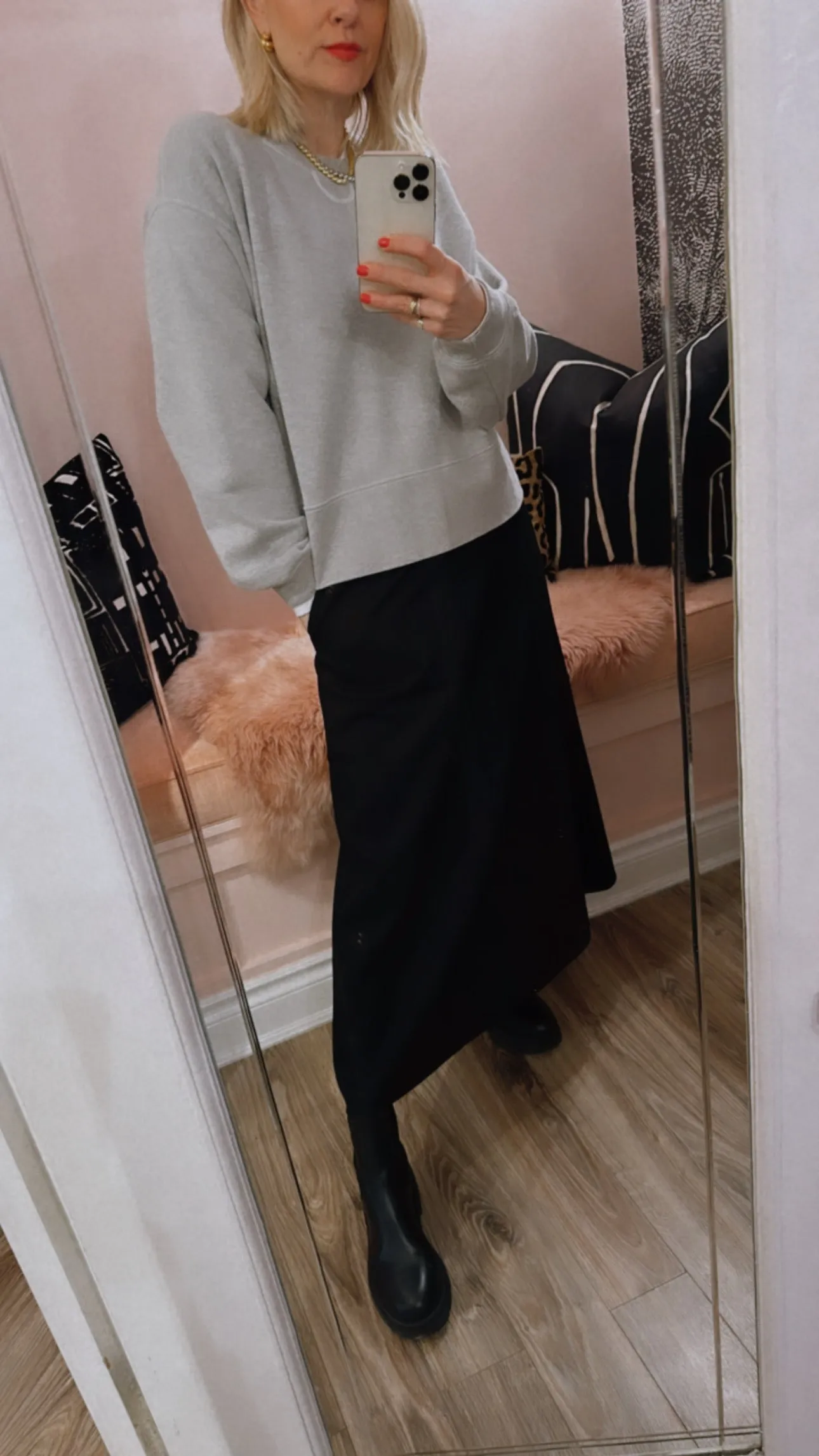 A-Line Midi Skirt