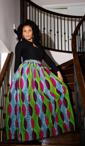 African Print (Ankara) Maxi Skirt