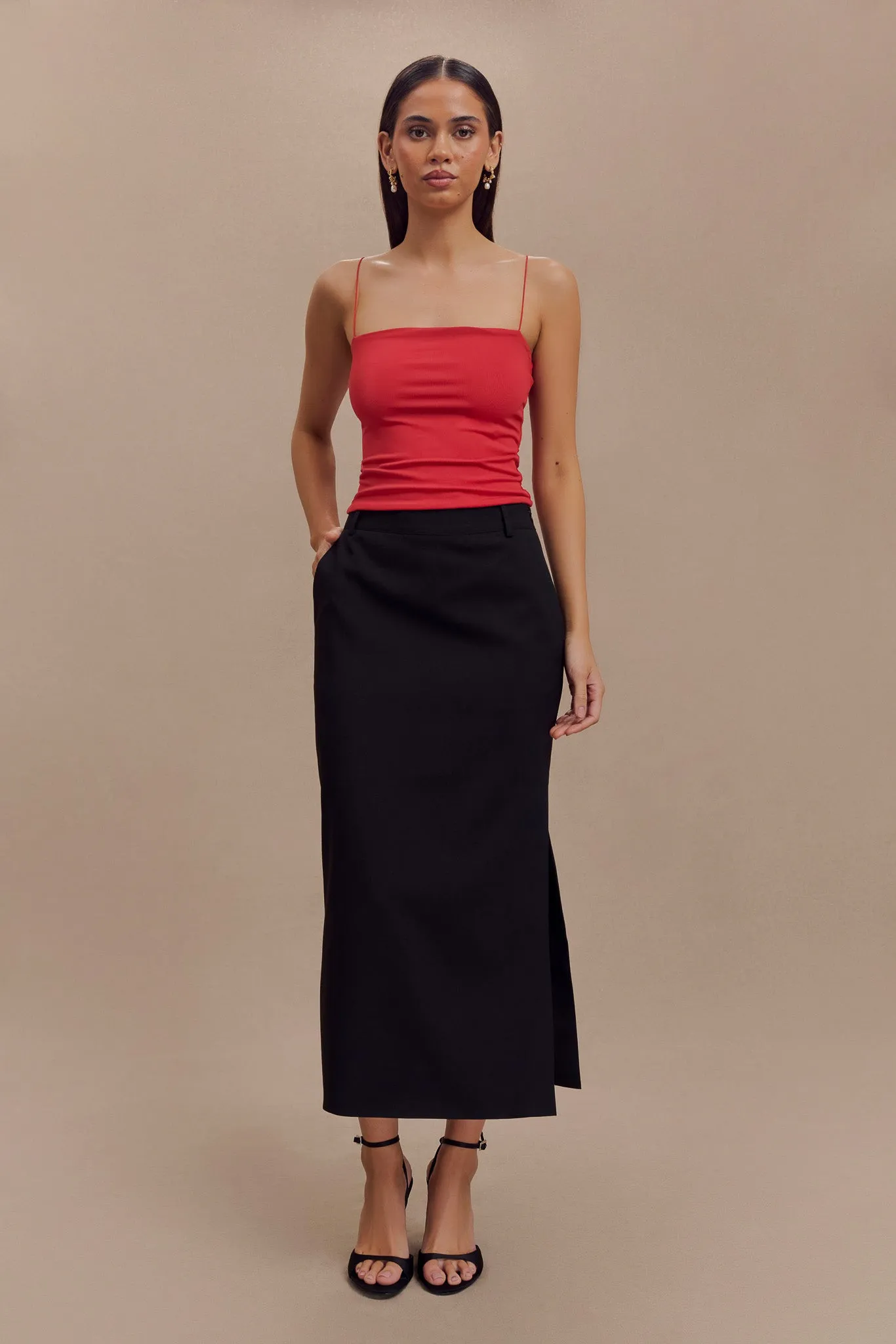 Ambrose Midi Skirt - Black