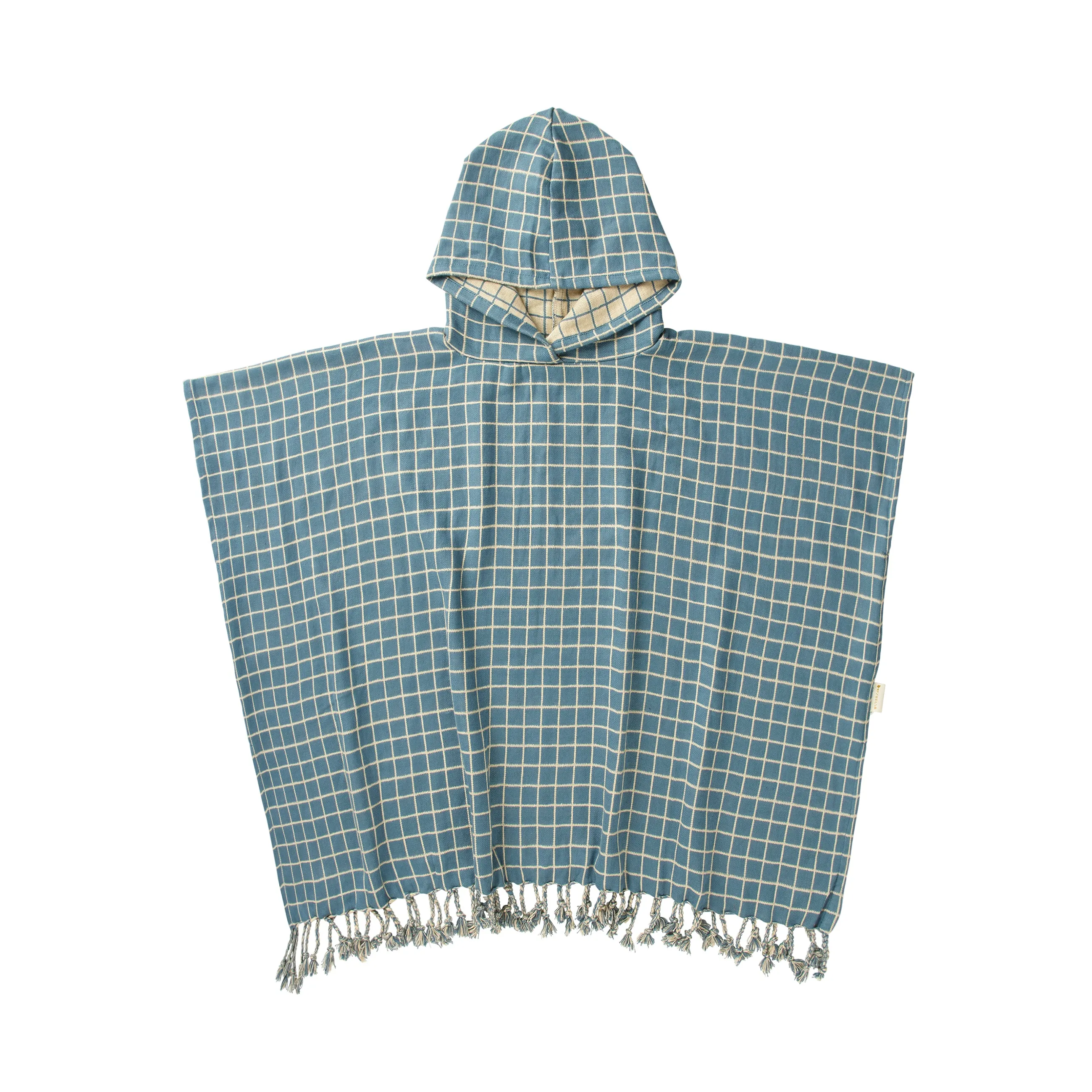 Badeponcho Karo Blue Spruce