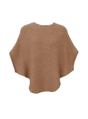 BCPELLA boucle poncho - Latte