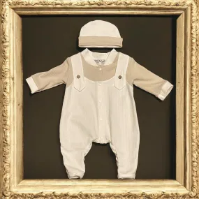 Boy's Cotton Pique Romper