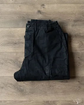 Cargo Pant - Black Washed Twill