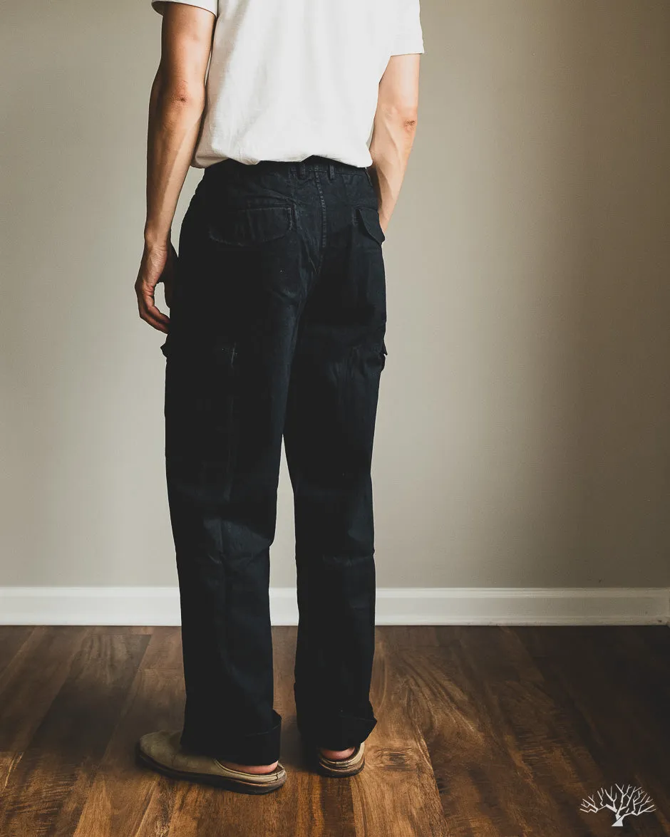 Cargo Pant - Black Washed Twill