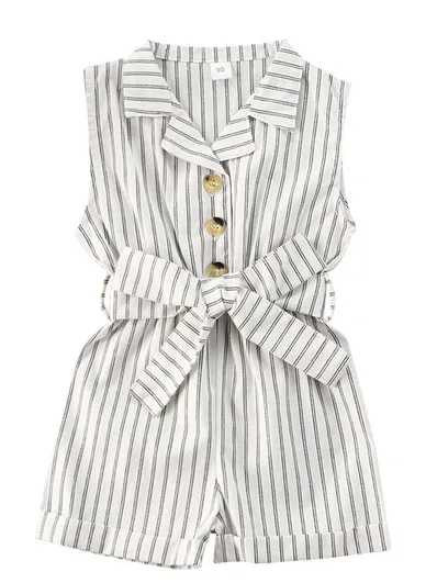 Classic Sweetie Striped Romper