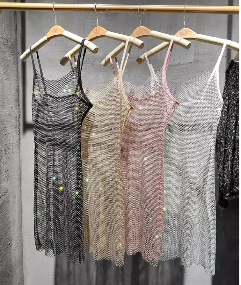 Diamanté Slip Dress