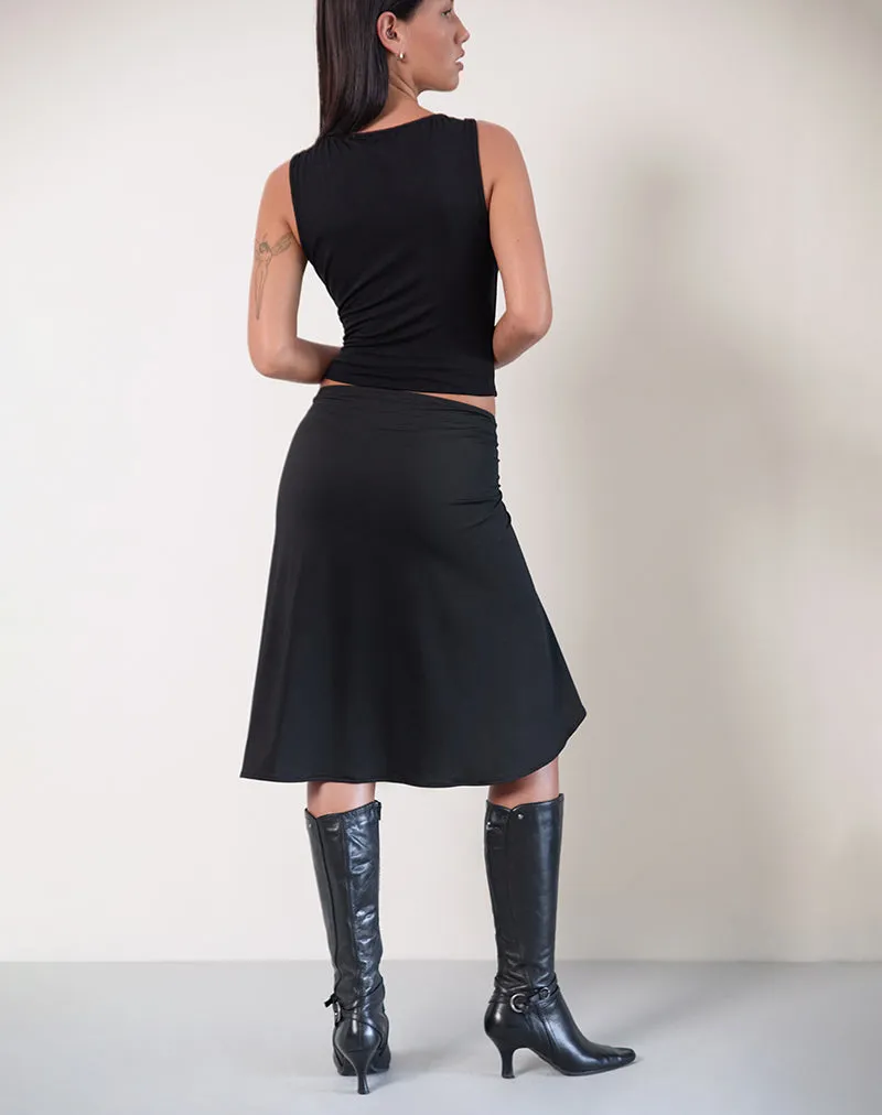 Esmeray Midi Skirt In Black