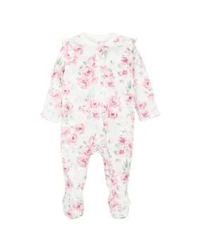 EVIE PRINT LS ZIP ONESIE