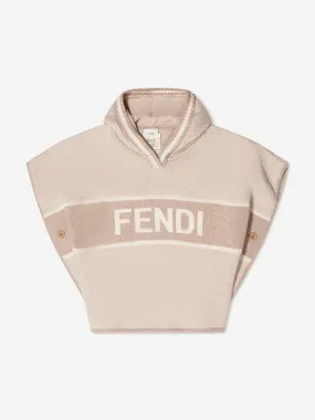 Fendi Baby Logo Hooded Poncho