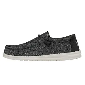 Hey Dude Men's Wally Ascend Woven Abyss Size 13 | Men's Loafers | Men's Slip On Shoes | Comfortable & Light-Weight