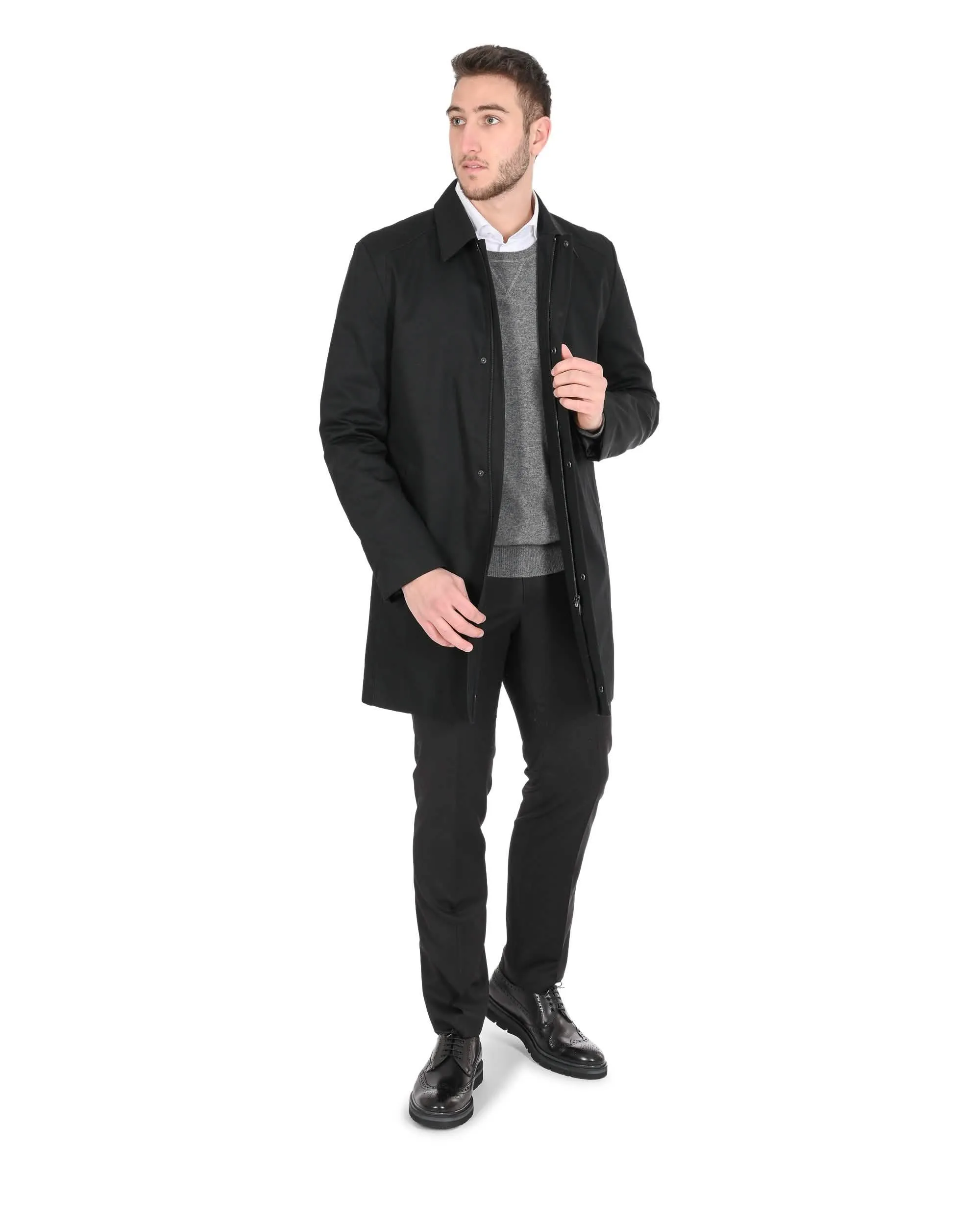 Hugo Boss Men's Classic Black Elegance Coat 50446303 001