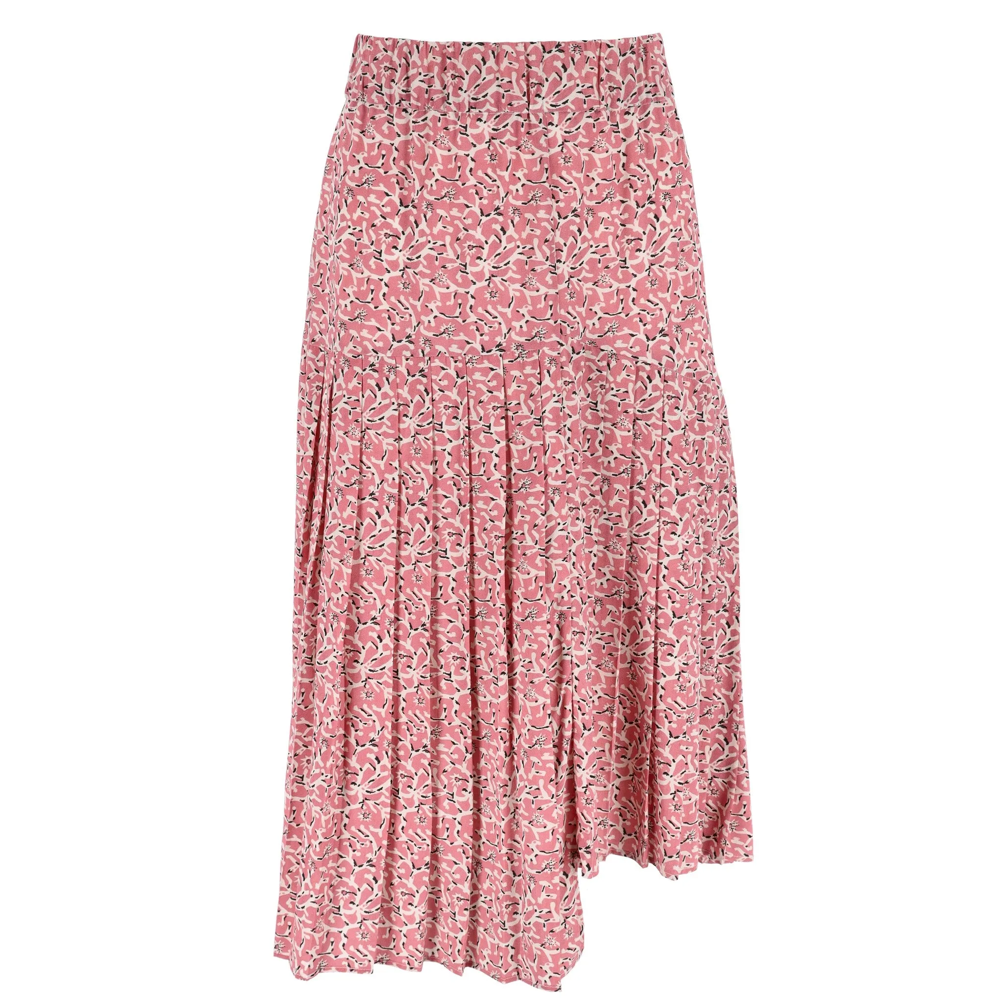 Isabel Marant Floral Print Silk Pleated Skirt. Size 40FR