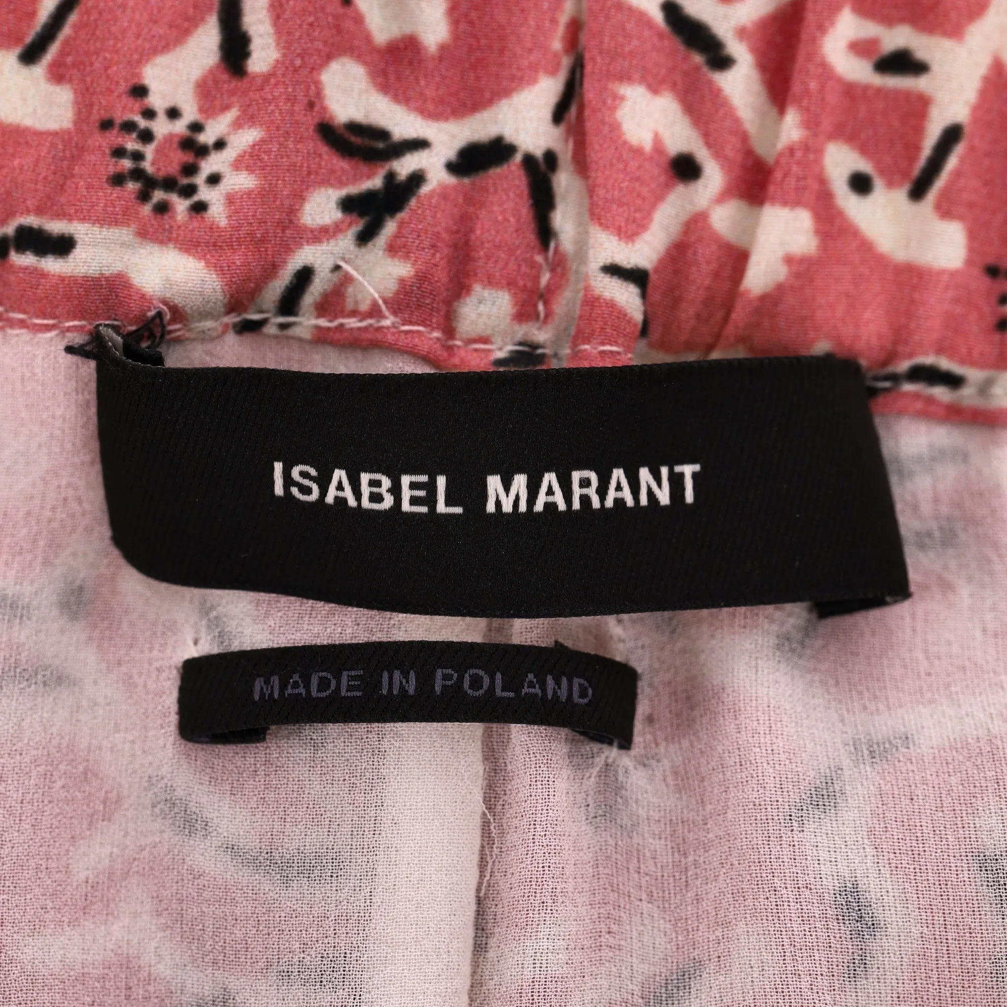 Isabel Marant Floral Print Silk Pleated Skirt. Size 40FR