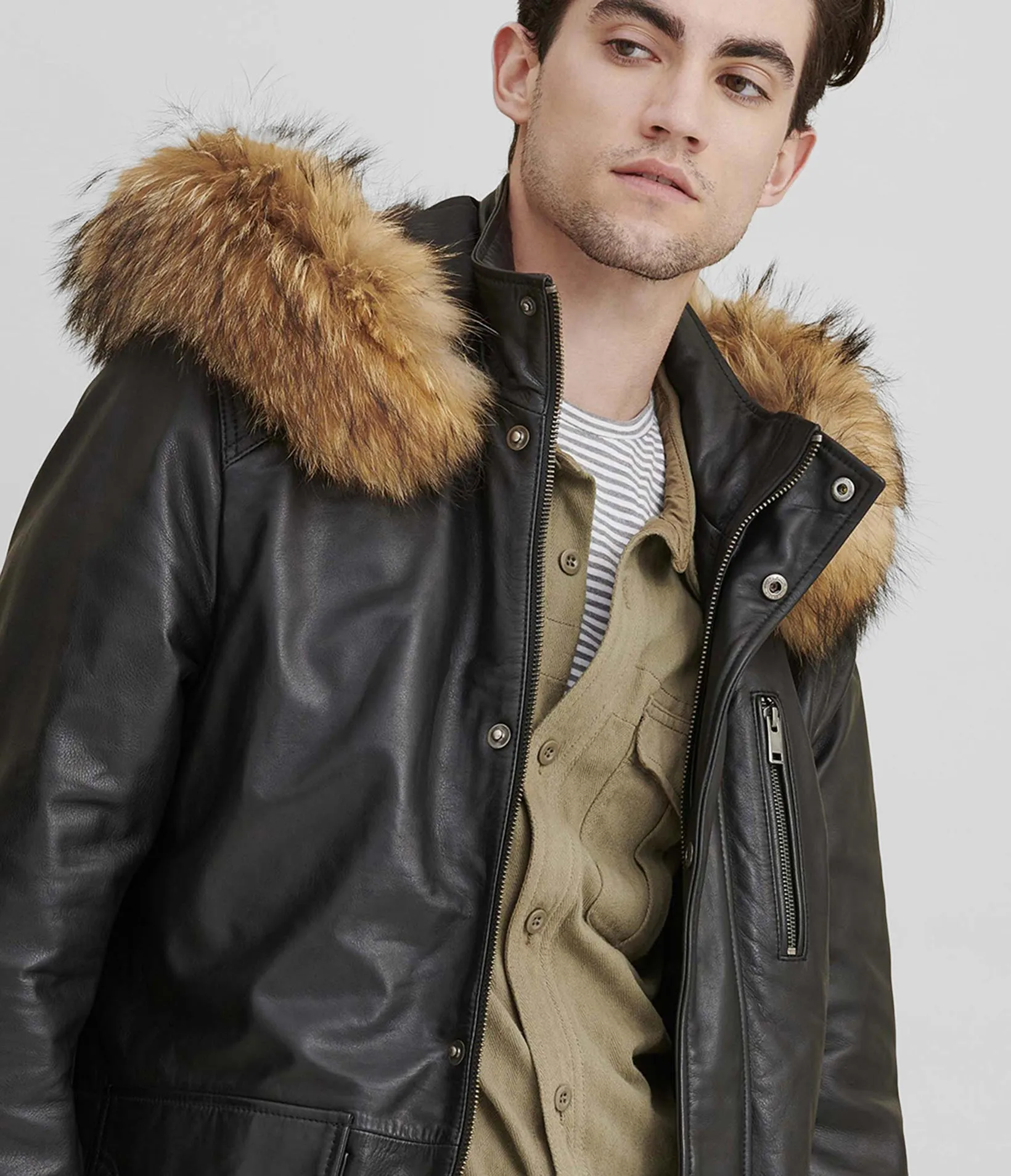 Jasper Leather Parka