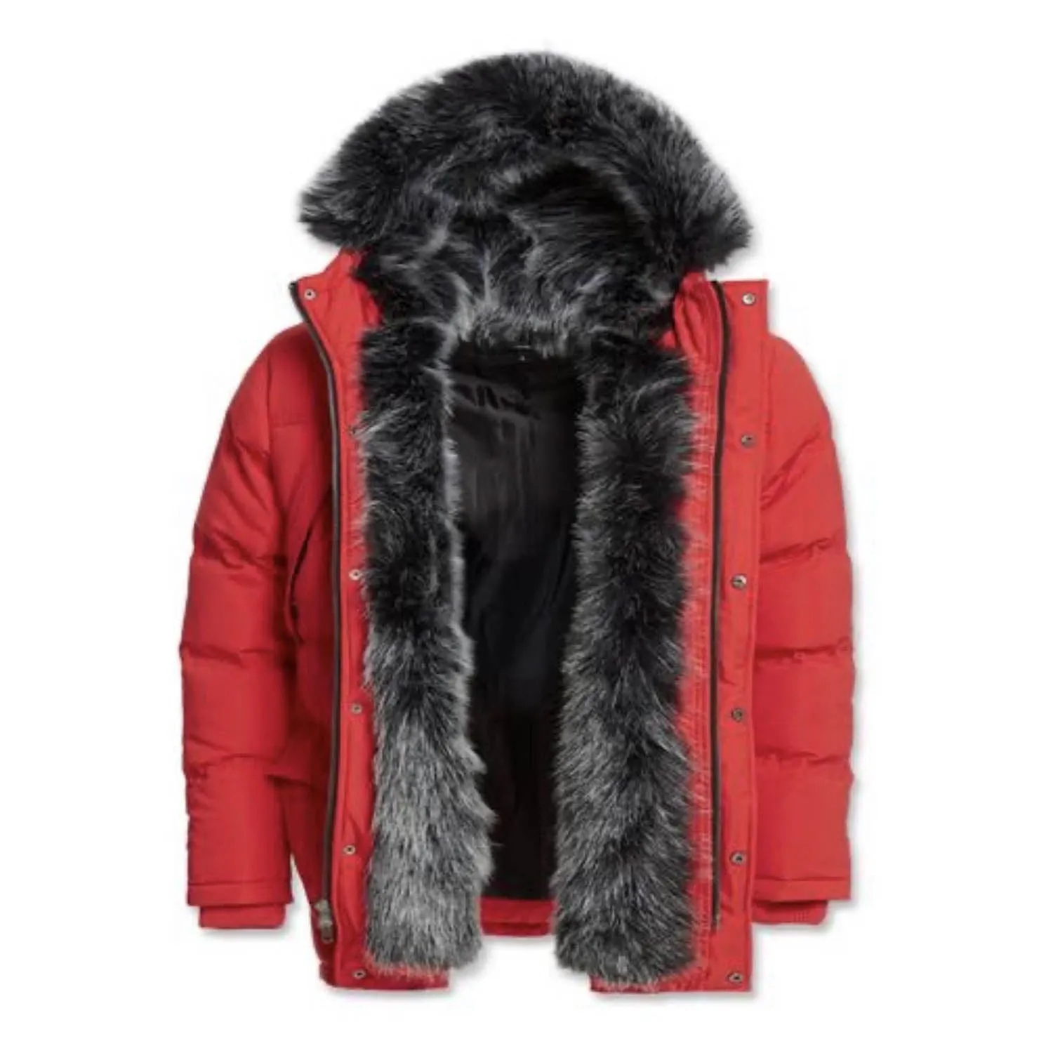 Jordan Craig Fargo Fur Lined Parka Men's Jacket Red