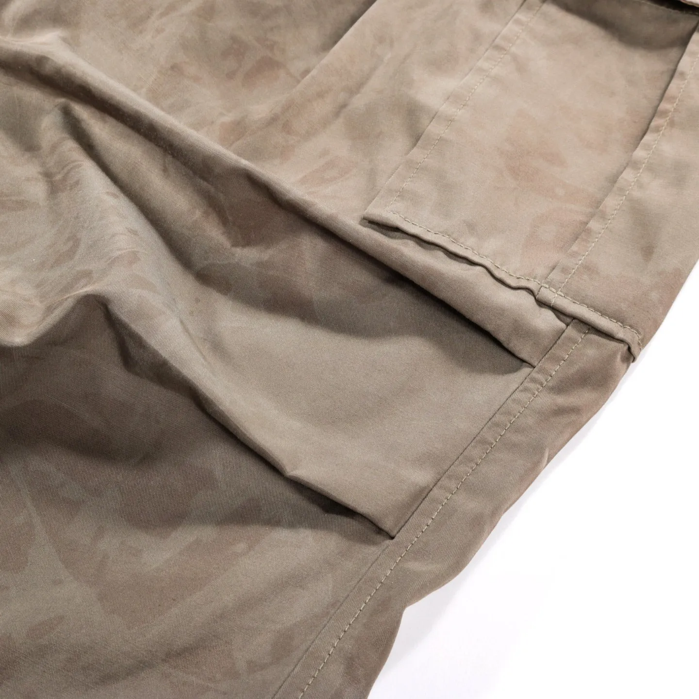 KAPITAL FAST DRY TWILL EASY JUMBO CARGO PANTS KHAKI