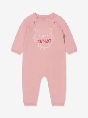 KENZO Baby Girls Organic Cotton Tiger Romper