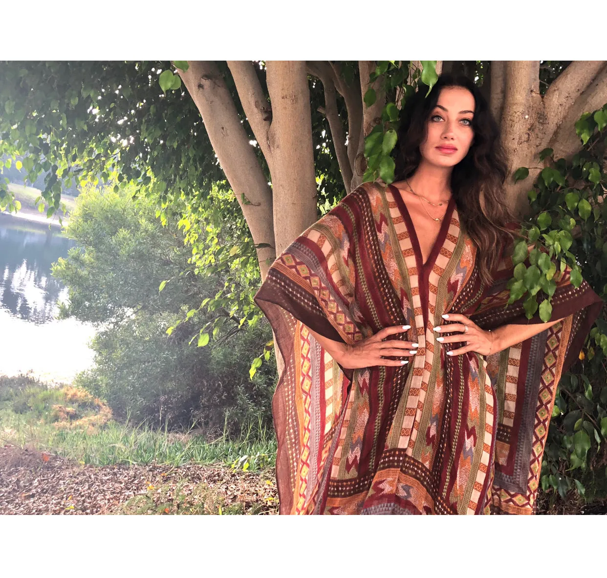 MAGIC DESERT - WOOL PETITE PONCHO