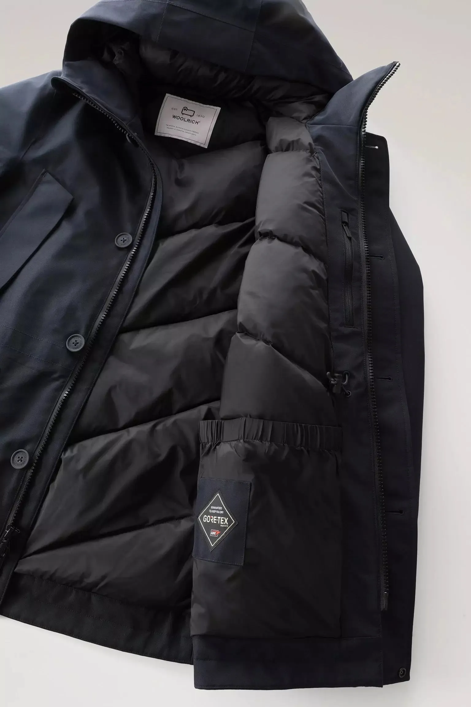 Mountain GORE-TEX Waterproof Parka with Hood - Off-Black