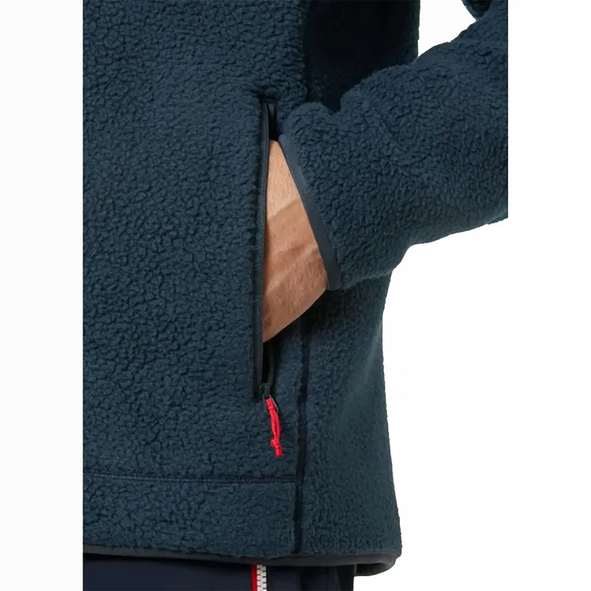 Panorama Pile Block Fleece Jacket - Navy