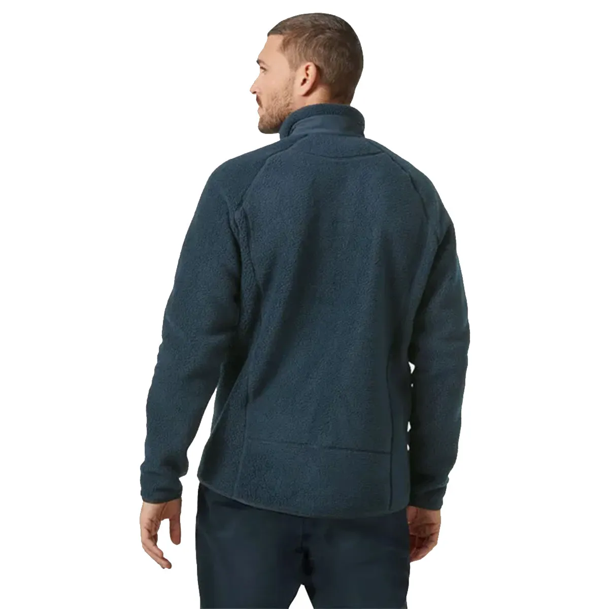 Panorama Pile Block Fleece Jacket - Navy