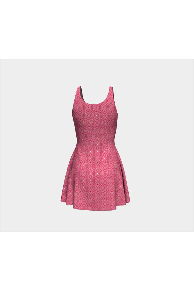 Pink Link Flare Dress