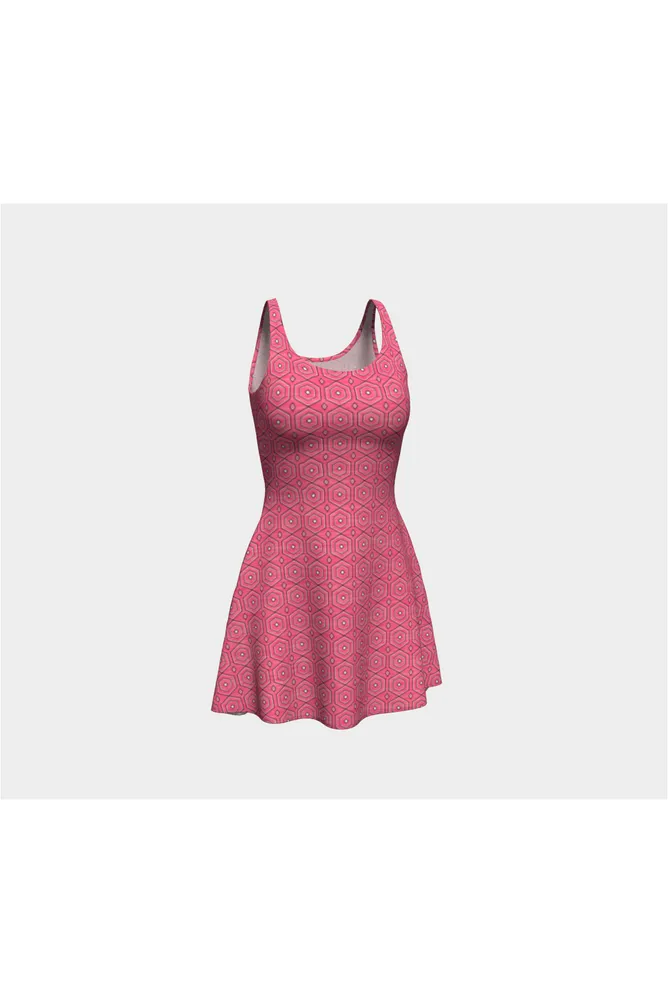 Pink Link Flare Dress