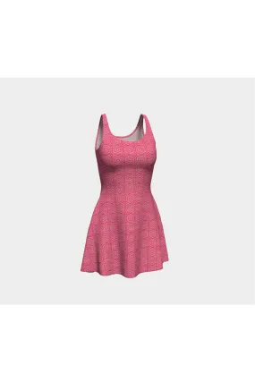 Pink Link Flare Dress