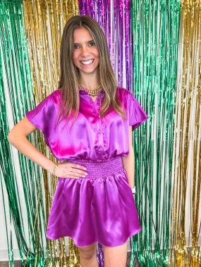 Playful Purple Romper