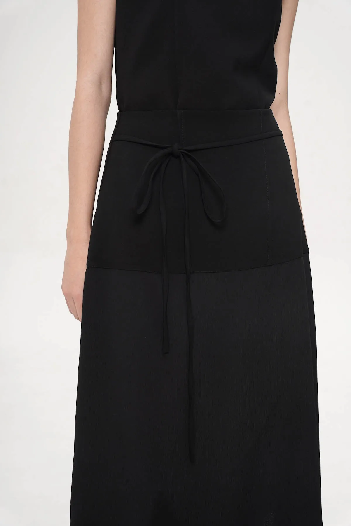 Polene Midi Skirt In Black