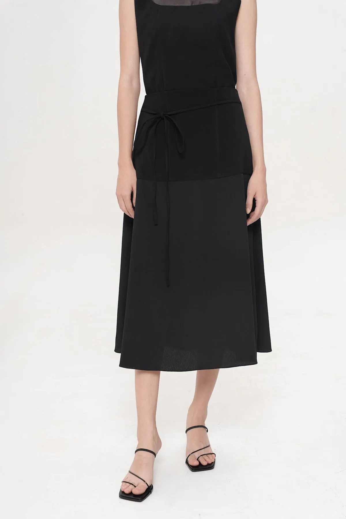 Polene Midi Skirt In Black