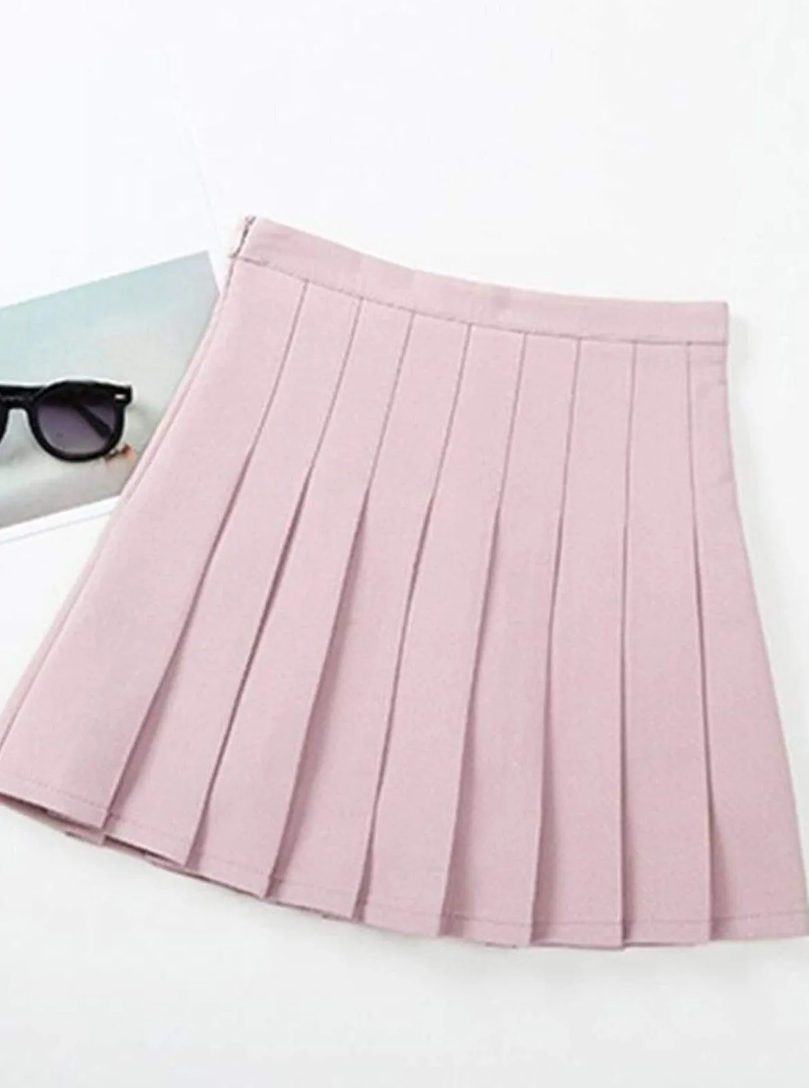 Preppy Casual Pleated Skirt