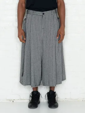 "The Skirt Pant" in Grey and Black Stripes