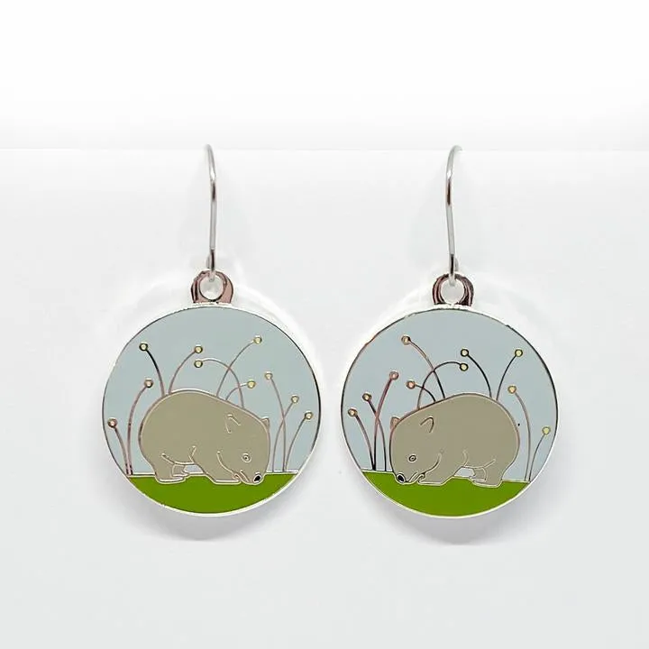 Red Parka Enamel Earrings - Various Designs