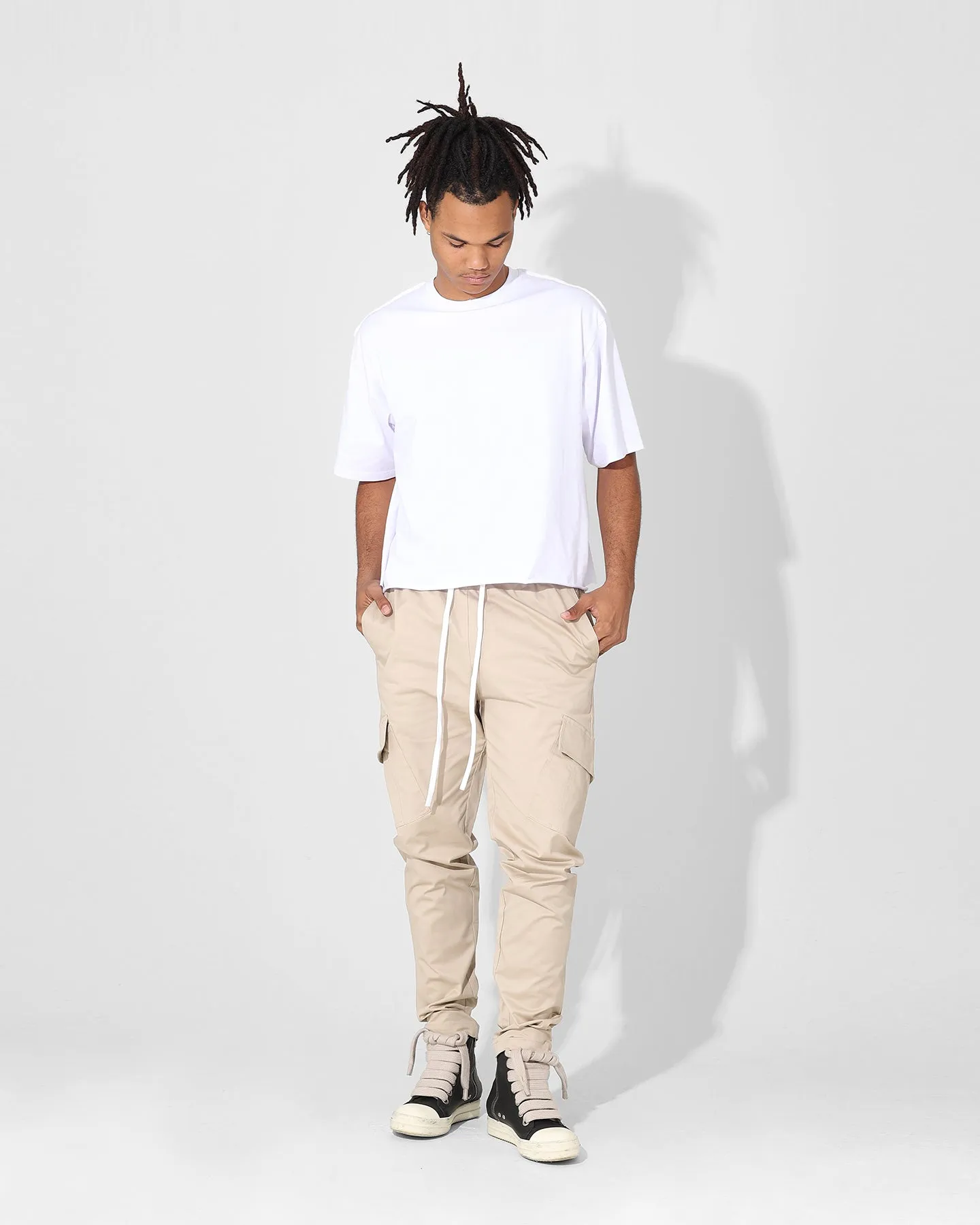 Saint Morta Tapered Cargo Pants Stone