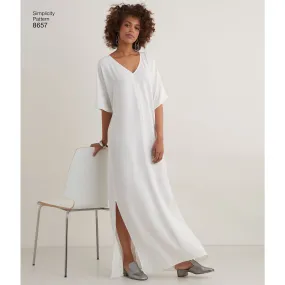 Simplicity Pattern 8657 caftan with options for design-hacking