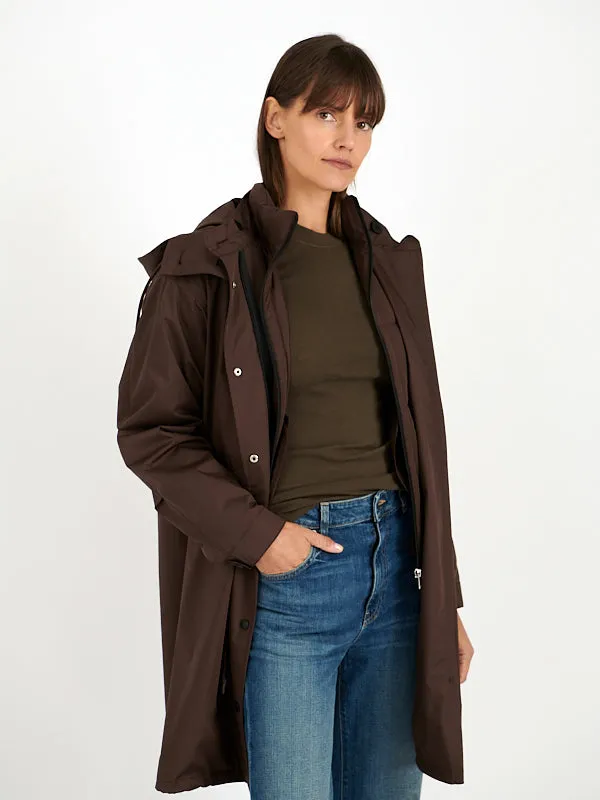 Technical 2-in-1 Parka in Mocha