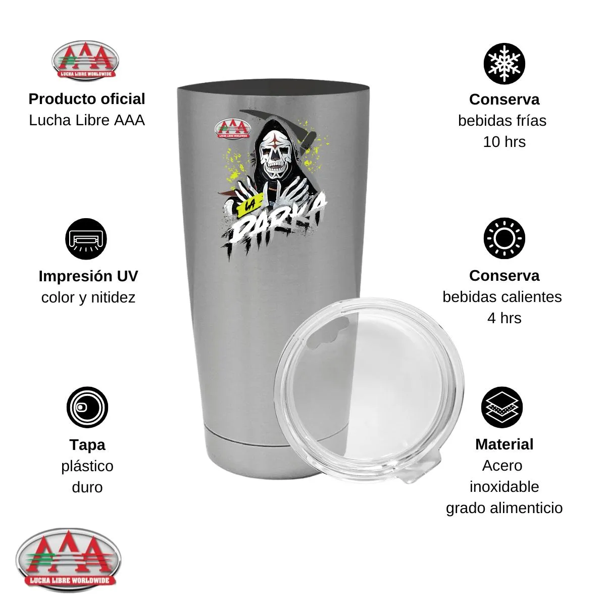 Termo 20 Oz Lucha Libre AAA La Parka