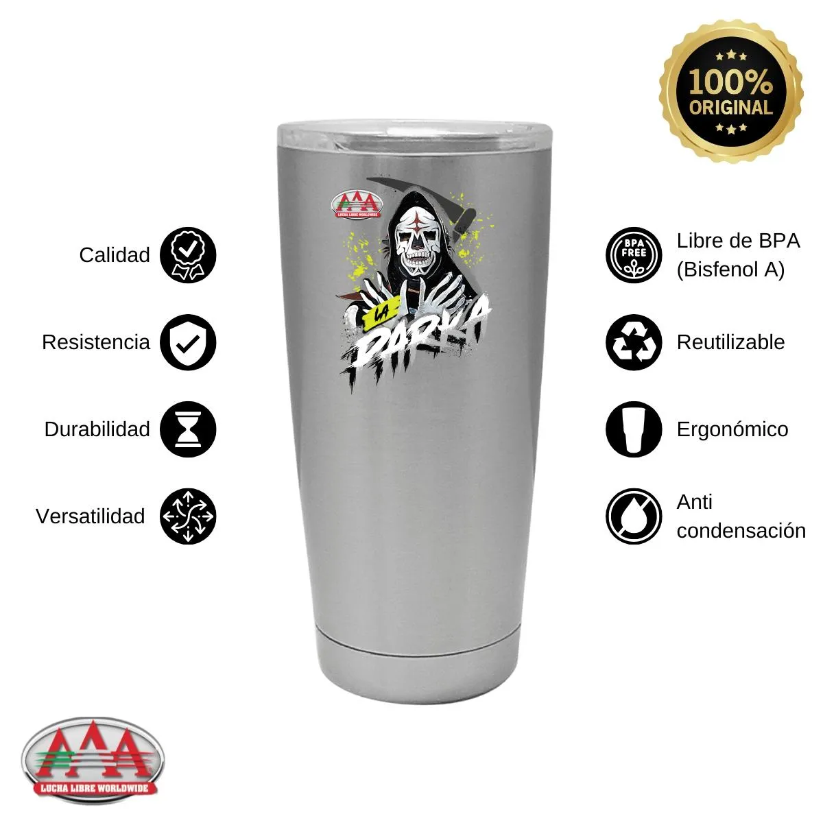 Termo 20 Oz Lucha Libre AAA La Parka