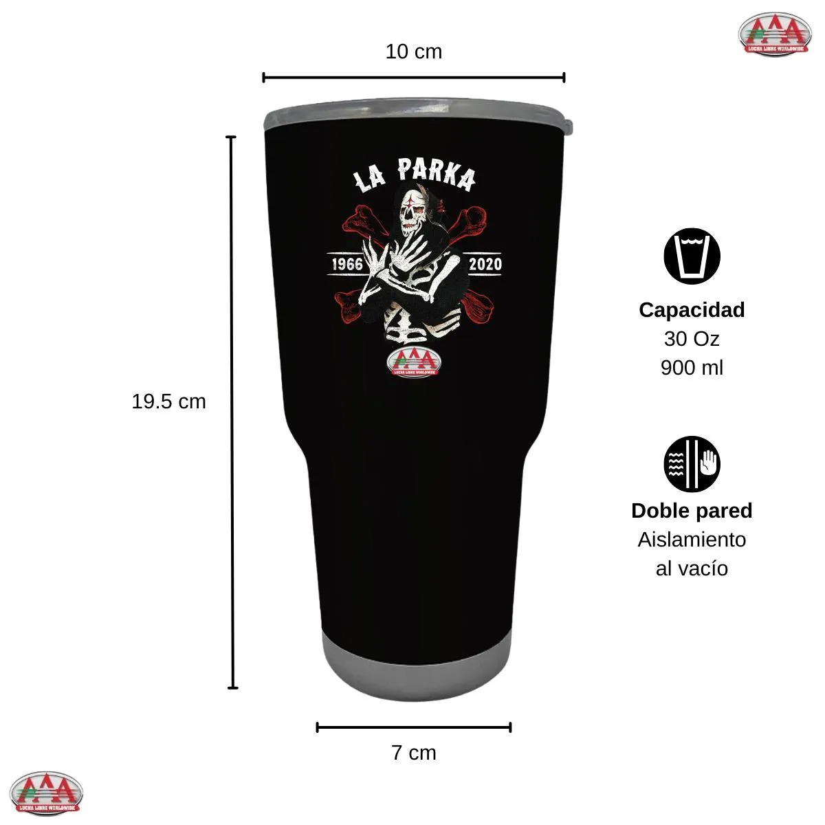 Termo 30 Oz Lucha Libre AAA La Parka 66 20