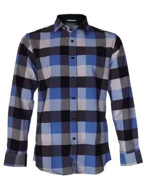 The Titan - Blue Pattern Long Sleeve