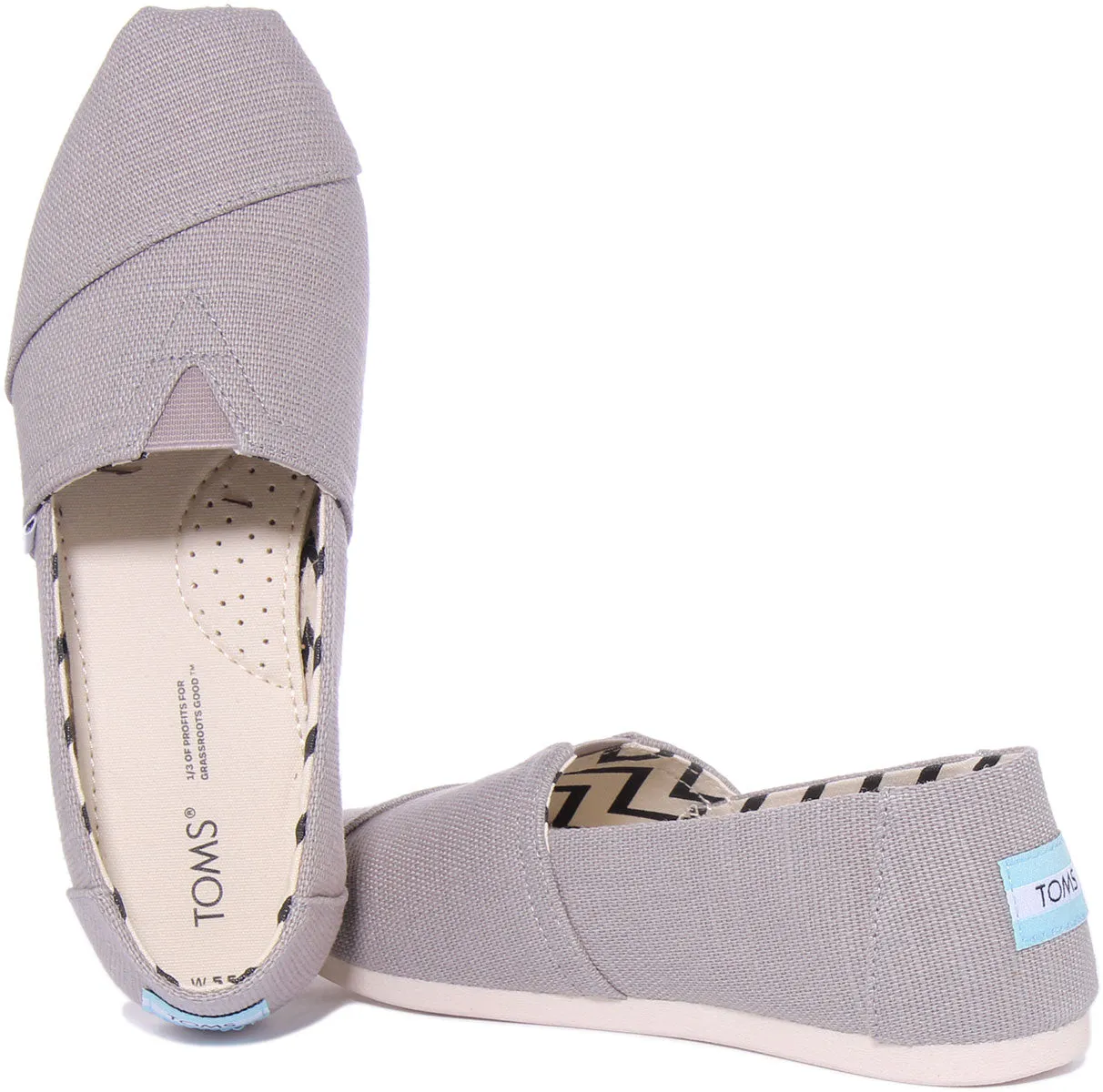 Toms Alpargata In Light Grey For Women