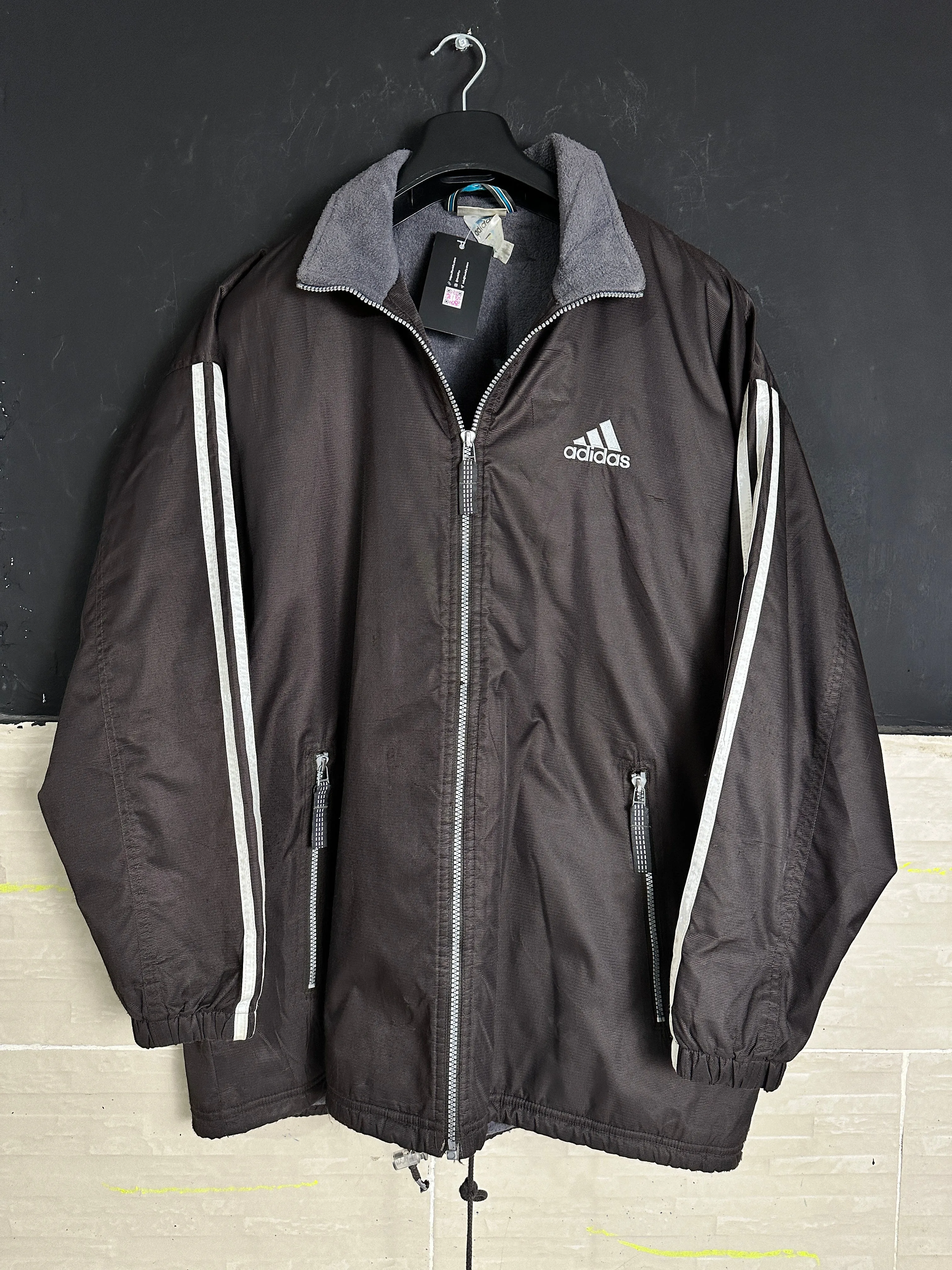 Vintage Fleece lined Adidas Jacket