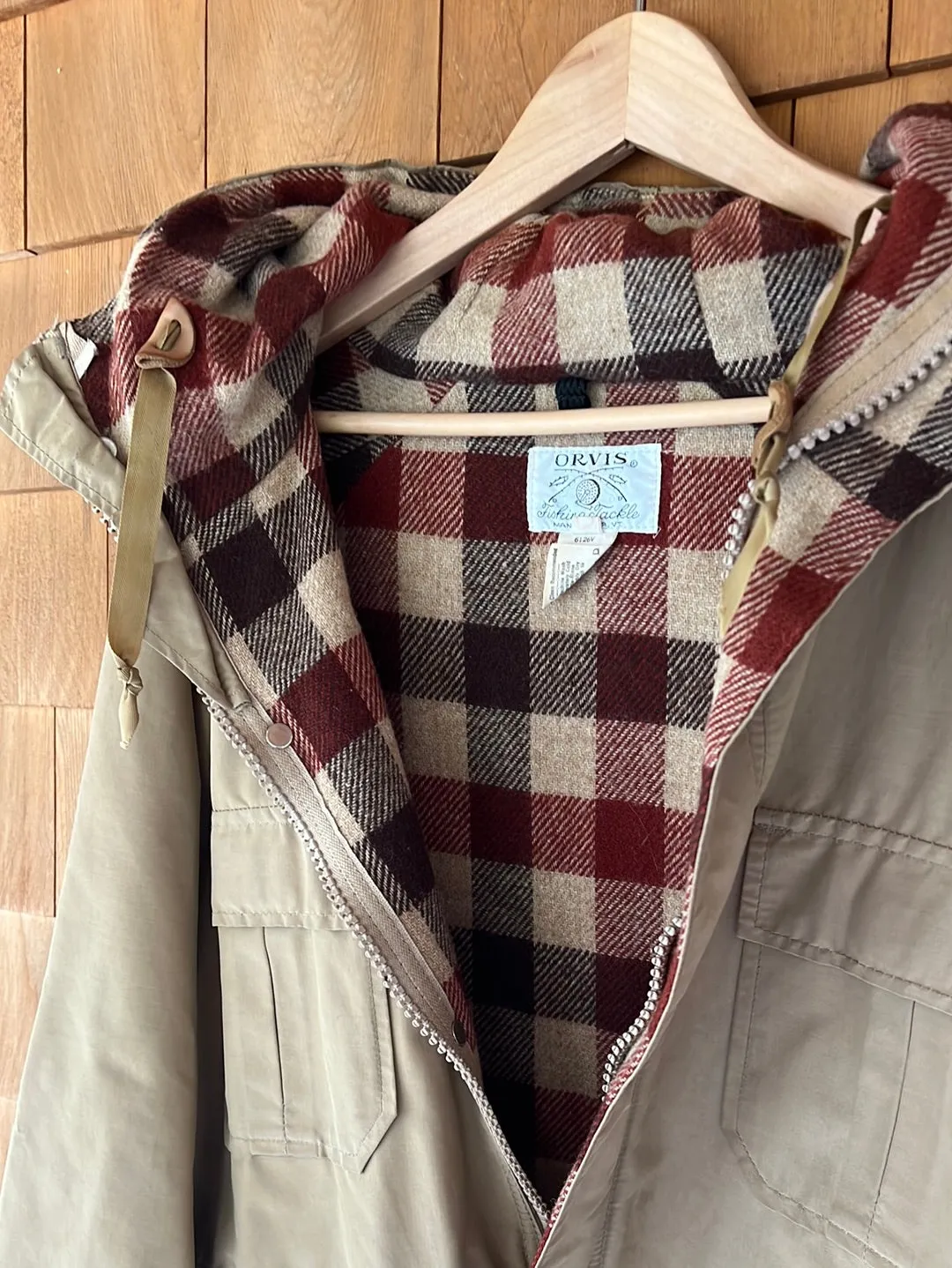 Vintage ORVIS Blanket Lined Parka - Tan