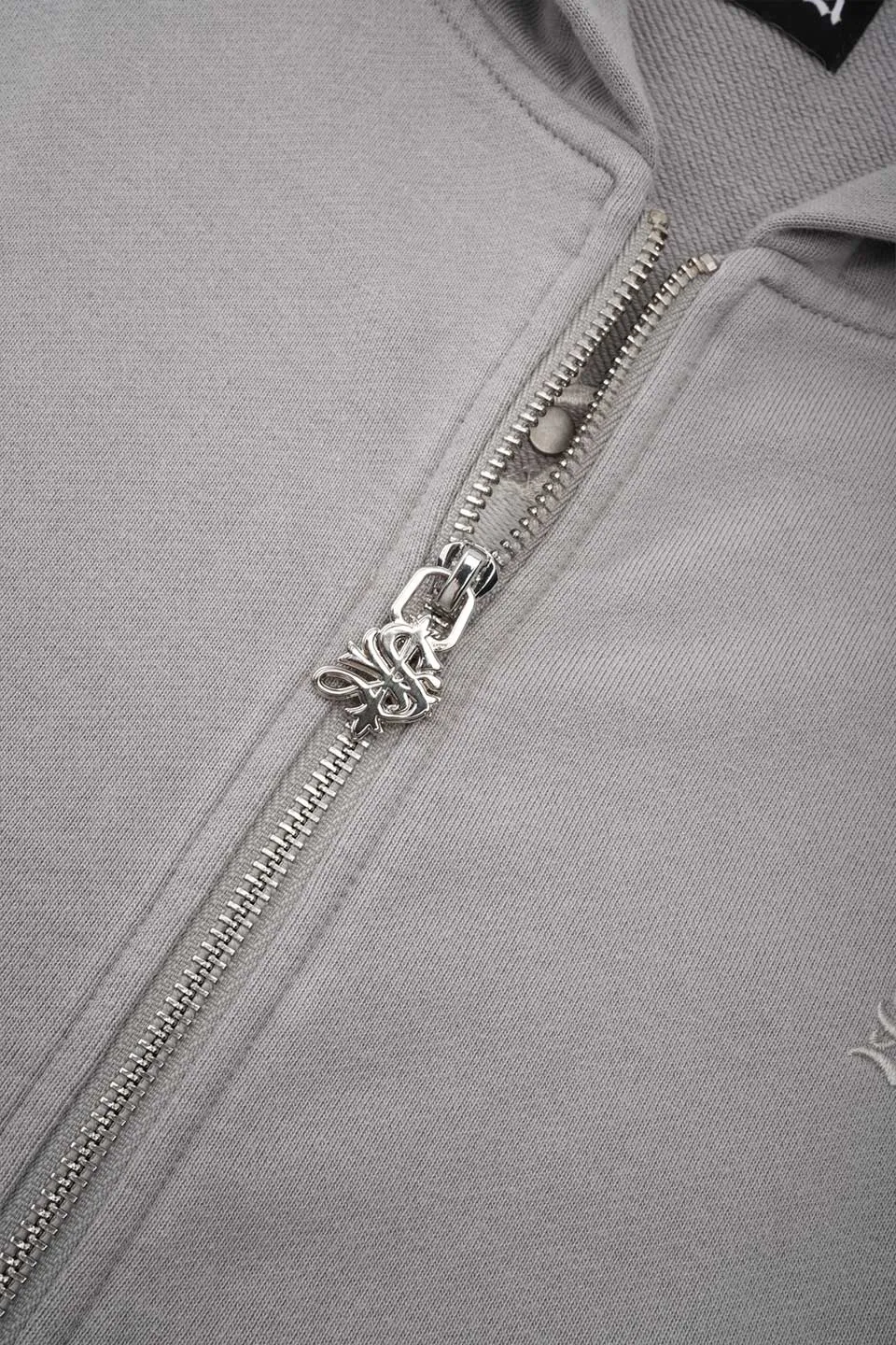 Vintage Wash Studs Cross Hoodie