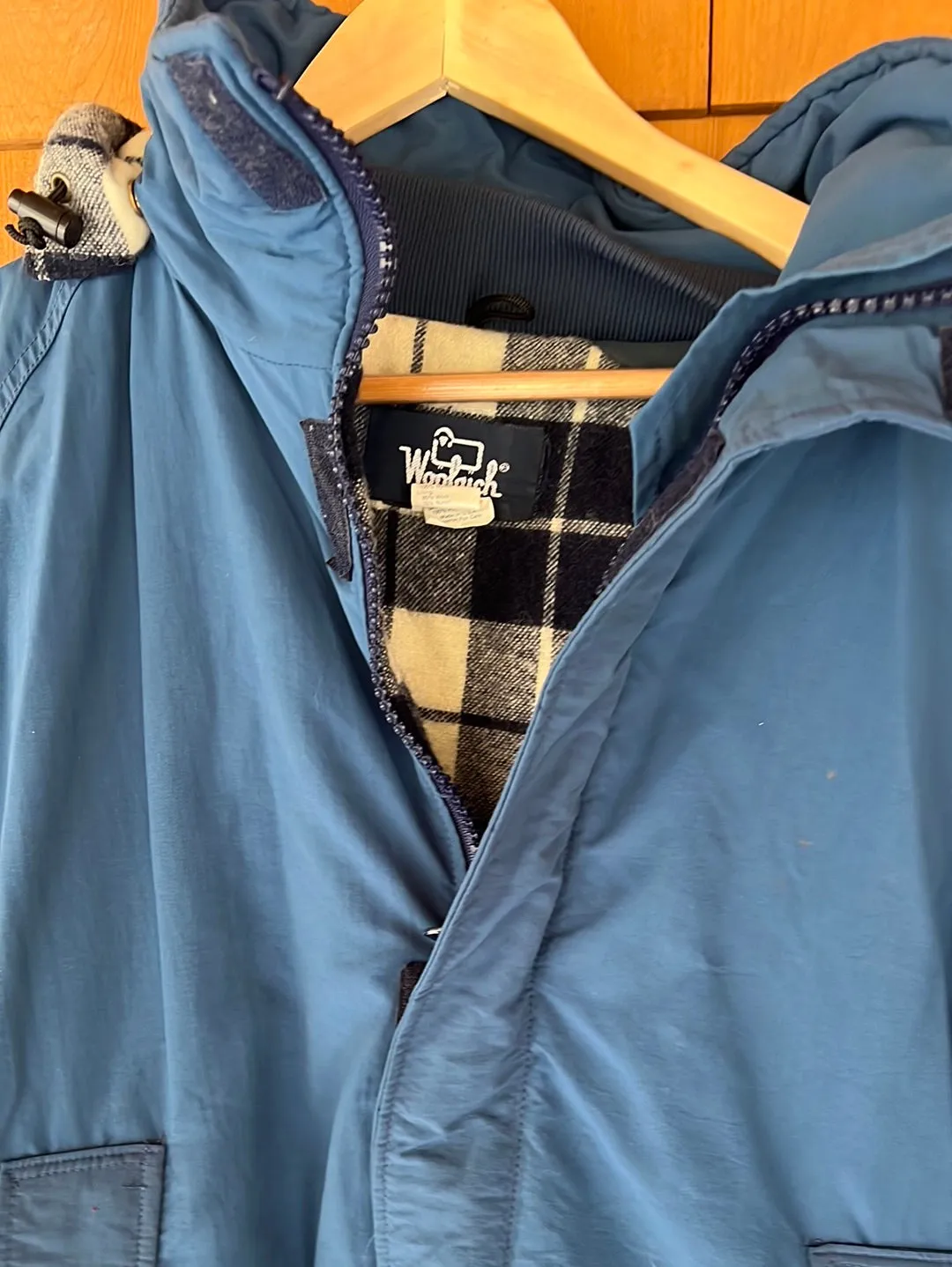 Vintage Woolrich Blanket Lined Parka - Navy Blue