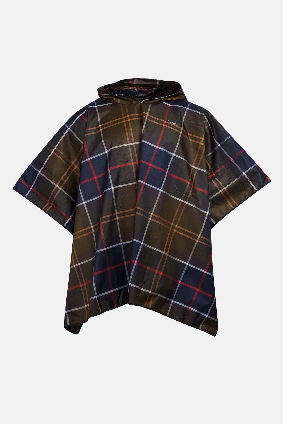 Waterproof tartan poncho