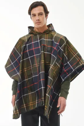 Waterproof tartan poncho